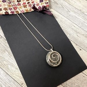 Brighton stone necklace with crystal accents